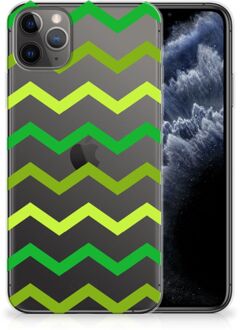 B2Ctelecom iPhone 11 Pro Max TPU bumper Zigzag Groen