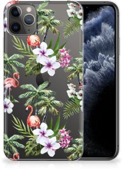 B2Ctelecom iPhone 11 Pro Max TPU Hoesje Flamingo Palms