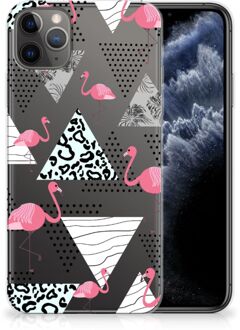 B2Ctelecom iPhone 11 Pro Max TPU Hoesje Flamingo Triangle