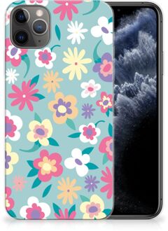 B2Ctelecom iPhone 11 Pro Max TPU Siliconen Hoesje Flower Power