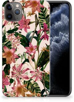 B2Ctelecom iPhone 11 Pro Max TPU Siliconen Hoesje Flowers