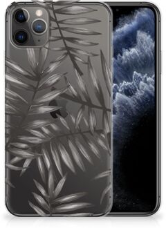 B2Ctelecom iPhone 11 Pro Max TPU Siliconen Hoesje Leaves Grey