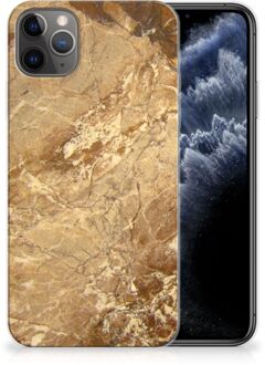 B2Ctelecom iPhone 11 Pro Max TPU Siliconen Hoesje Marmer Beige