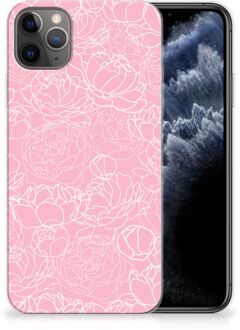 B2Ctelecom iPhone 11 Pro Max TPU Siliconen Hoesje White Flowers