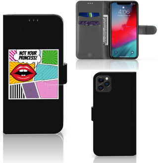 B2Ctelecom iPhone 11 Pro Max Wallet Case met Pasjes Popart Princess