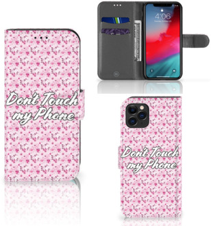 B2Ctelecom iPhone 11 Pro Portemonnee hoesje Flowers Pink DTMP