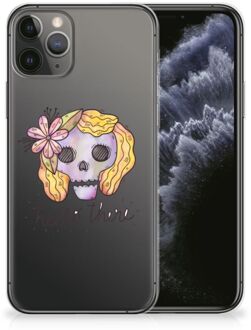 B2Ctelecom iPhone 11 Pro Silicone Back Case Boho Skull