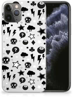 B2Ctelecom iPhone 11 Pro Silicone Back Case Zilver Punk