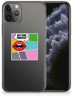 B2Ctelecom iPhone 11 Pro Silicone Back Cover Popart Princess