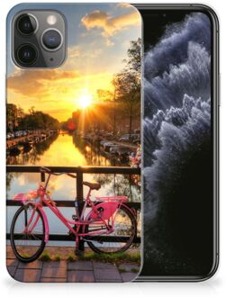 B2Ctelecom iPhone 11 Pro Siliconen Back Cover Amsterdamse Grachten