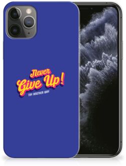 B2Ctelecom iPhone 11 Pro Siliconen hoesje met naam Never Give Up