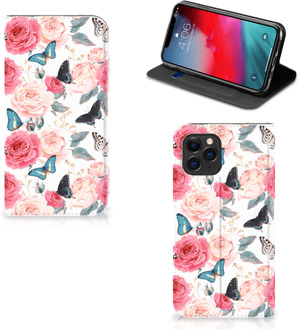 B2Ctelecom iPhone 11 Pro Smart Cover Butterfly Roses