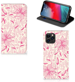 B2Ctelecom iPhone 11 Pro Smart Cover Pink Flowers