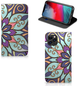 B2Ctelecom iPhone 11 Pro Smart Cover Purple Flower