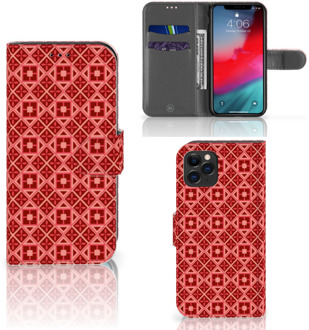 B2Ctelecom iPhone 11 Pro Telefoon Hoesje Batik Red