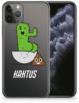 B2Ctelecom iPhone 11 Pro Telefoonhoesje met Naam Cactus Poo