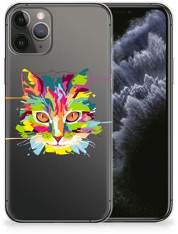 B2Ctelecom iPhone 11 Pro Telefoonhoesje met Naam Cat Color