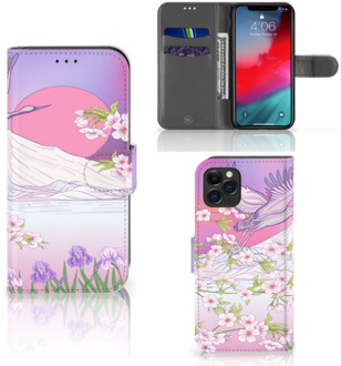 B2Ctelecom iPhone 11 Pro Telefoonhoesje met Pasjes Bird Flying