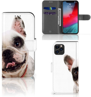 B2Ctelecom iPhone 11 Pro Telefoonhoesje met Pasjes Franse Bulldog