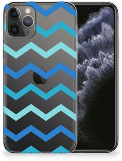 B2Ctelecom iPhone 11 Pro TPU bumper Zigzag Blauw