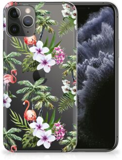 B2Ctelecom iPhone 11 Pro TPU Hoesje Flamingo Palms