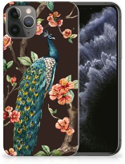 B2Ctelecom iPhone 11 Pro TPU Hoesje Pauw met Bloemen