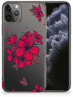 B2Ctelecom iPhone 11 Pro TPU Siliconen Hoesje Blossom Rood