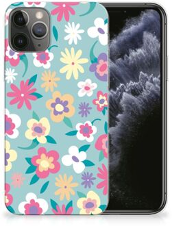 B2Ctelecom iPhone 11 Pro TPU Siliconen Hoesje Flower Power