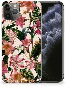 B2Ctelecom iPhone 11 Pro TPU Siliconen Hoesje Flowers