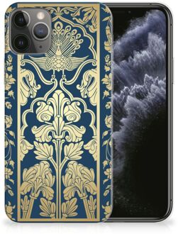 B2Ctelecom iPhone 11 Pro TPU Siliconen Hoesje Golden Flowers