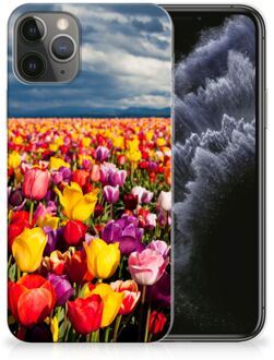 B2Ctelecom iPhone 11 Pro TPU Siliconen Hoesje Tulpen