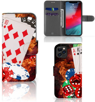 B2Ctelecom iPhone 11 Pro Wallet Case met Pasjes Casino