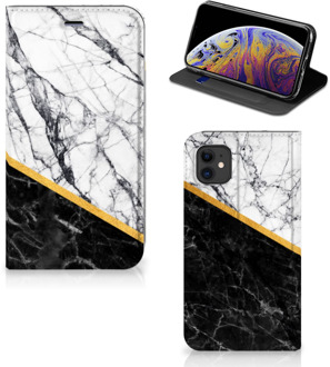 B2Ctelecom iPhone 11 Standcase Marble White Black