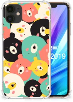 B2Ctelecom iPhone 11 Stevige Bumper Hoesje Bears