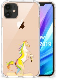 B2Ctelecom iPhone 11 Stevige Bumper Hoesje Horse Color