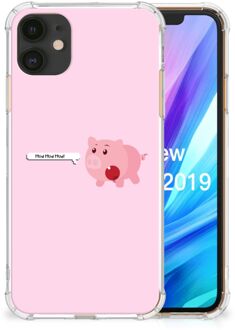 B2Ctelecom iPhone 11 Stevige Bumper Hoesje Pig Mud