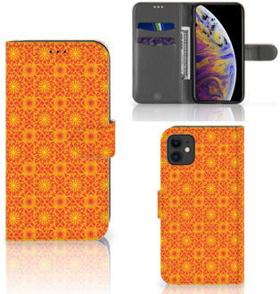 B2Ctelecom iPhone 11 Telefoon Hoesje Batik Orange