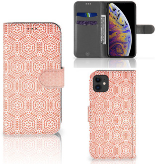 B2Ctelecom iPhone 11 Telefoon Hoesje Pattern Orange