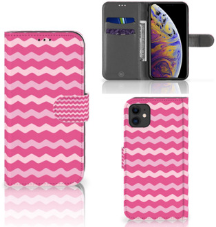 B2Ctelecom iPhone 11 Telefoon Hoesje Waves Pink