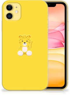 B2Ctelecom iPhone 11 Telefoonhoesje met Naam Baby Leopard