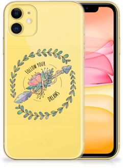 B2Ctelecom iPhone 11 Telefoonhoesje met Naam Boho Dreams