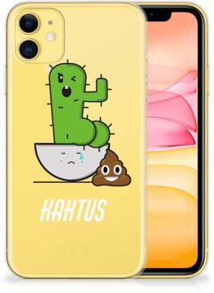 B2Ctelecom iPhone 11 Telefoonhoesje met Naam Cactus Poo