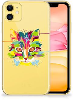 B2Ctelecom iPhone 11 Telefoonhoesje met Naam Cat Color