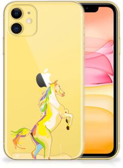 B2Ctelecom iPhone 11 Telefoonhoesje met Naam Horse Color