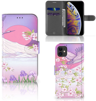 B2Ctelecom iPhone 11 Telefoonhoesje met Pasjes Bird Flying