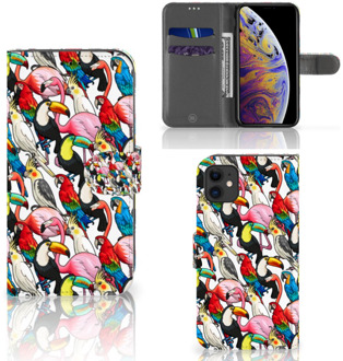 B2Ctelecom iPhone 11 Telefoonhoesje met Pasjes Birds