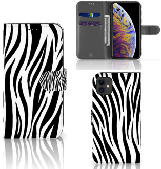 B2Ctelecom iPhone 11 Telefoonhoesje met Pasjes Zebra