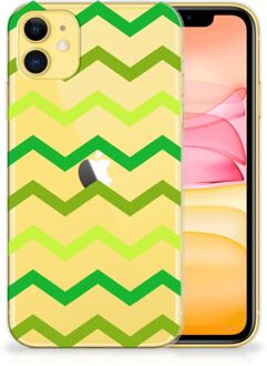 B2Ctelecom iPhone 11 TPU bumper Zigzag Groen