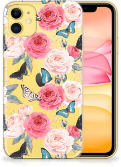 B2Ctelecom iPhone 11 TPU Case Butterfly Roses