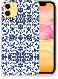 B2Ctelecom iPhone 11 TPU Case Flower Blue